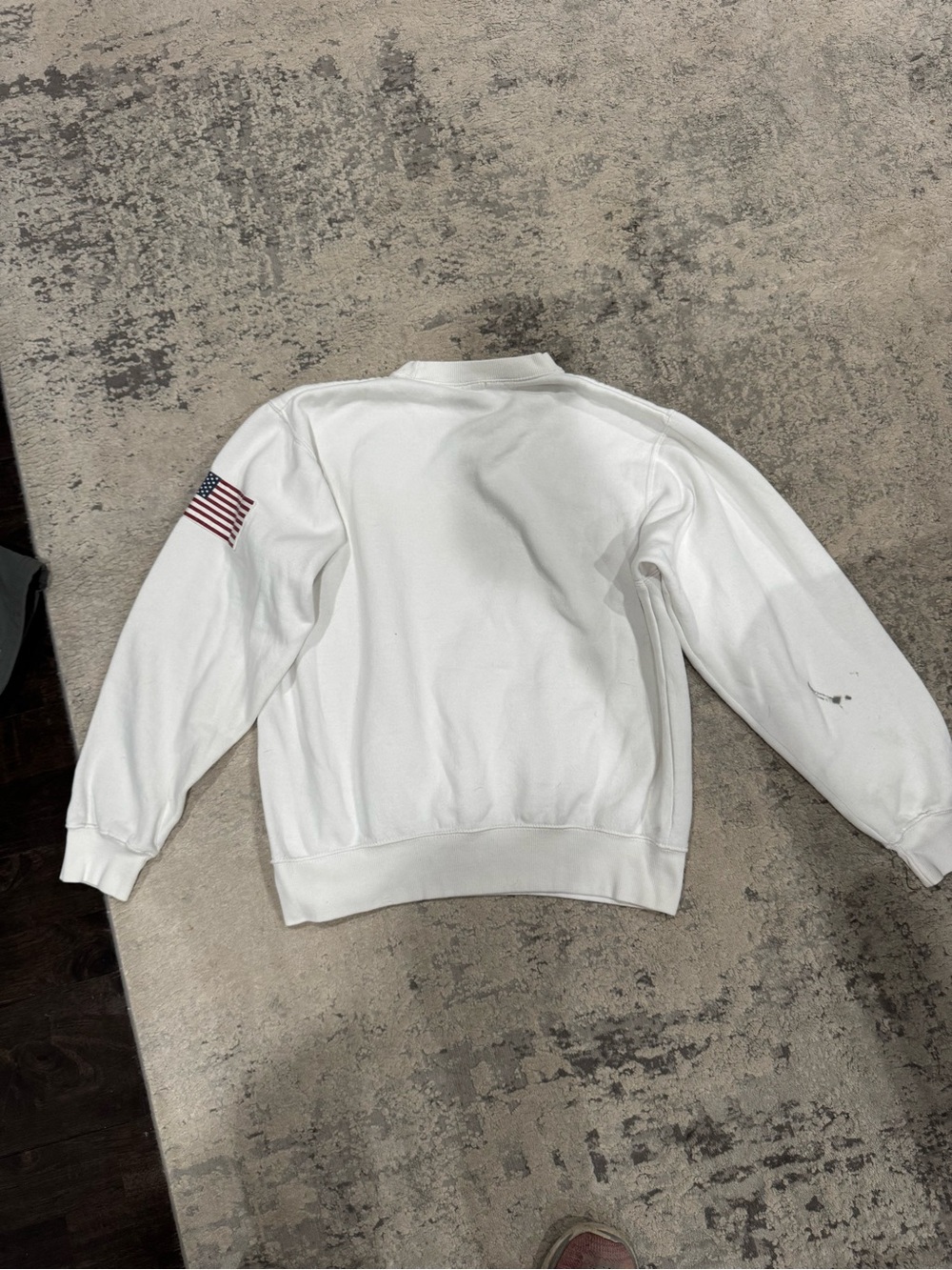 J Galt White Sweatshirt with Navy USA Graphic - Picture 6 of 8
